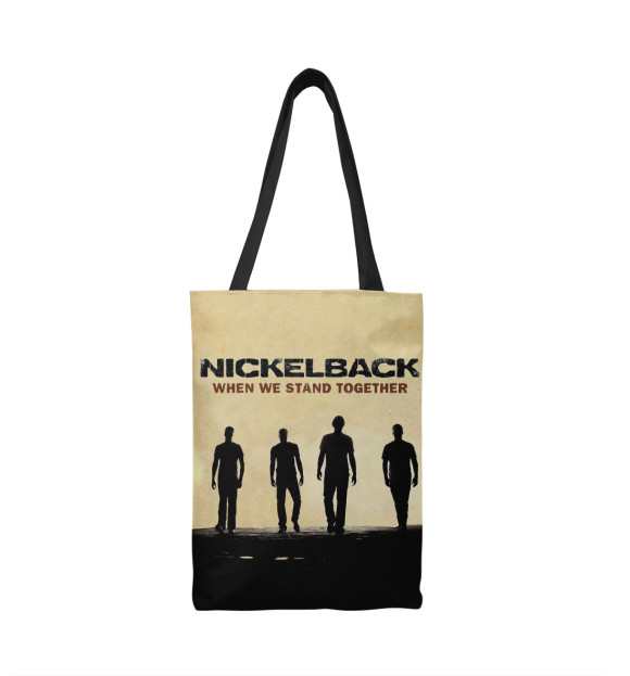 Сумка-шоппер с изображением Nickelback цвета 