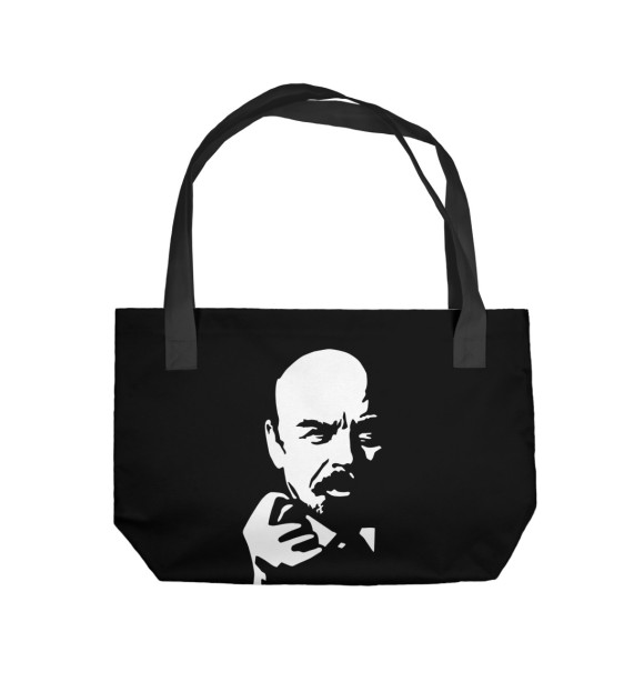 Пляжная сумка с изображением Ленин цвета 