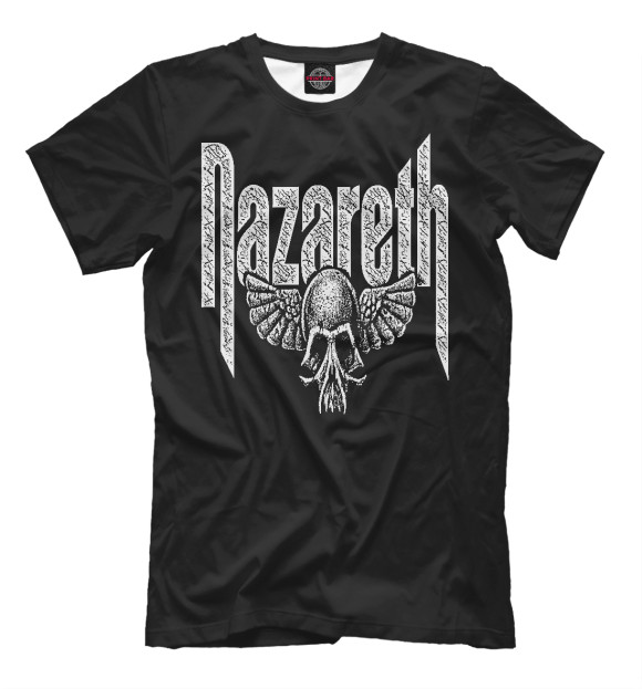Мужская футболка с изображением NAZARETH цвета Черный