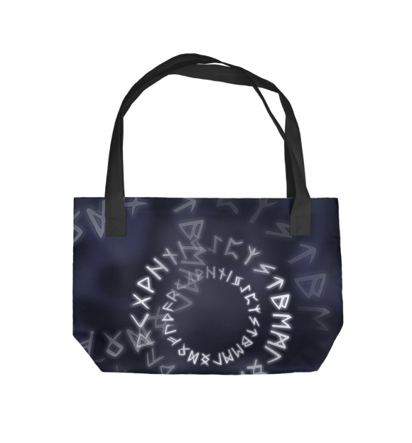 Пляжная сумка с изображением Свет рун цвета 