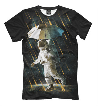 Мужская футболка Космический дождь