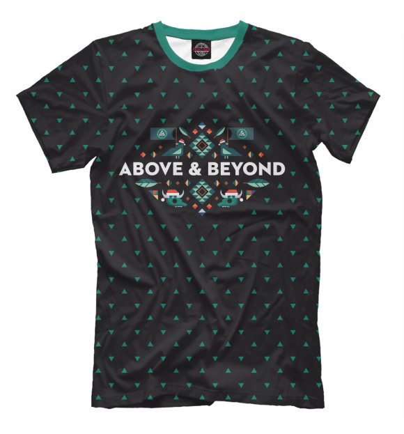 Мужская футболка с изображением Above & Beyond цвета Черный