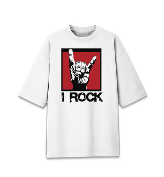 Мужская футболка оверсайз I rock
