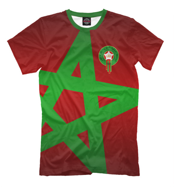 Футболка для мальчиков с изображением Марокко цвета Темно-бордовый