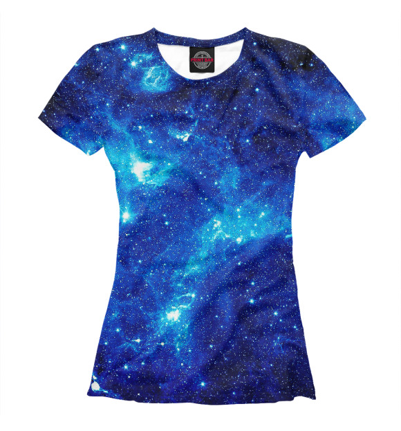 Женская футболка с изображением Space цвета Белый