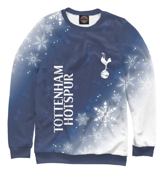 Свитшот для девочек с изображением Tottenham Hotspur - Snow цвета Белый