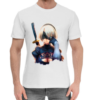 Хлопковая футболка для мальчиков 2b Nier Automata art