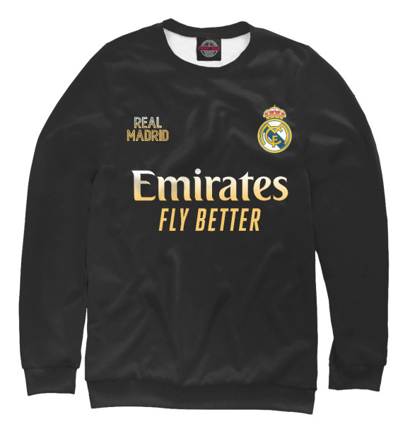 Мужской свитшот с изображением Real Madrid Gold цвета Белый