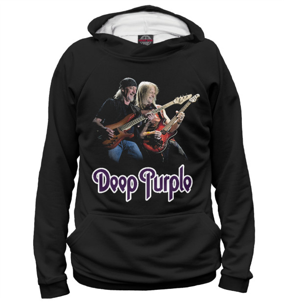 Женское худи с изображением Deep Purple цвета Белый