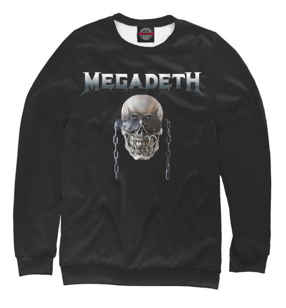 Женский свитшот с изображением Megadeth цвета Белый