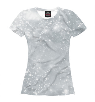 Женская футболка Снегопад