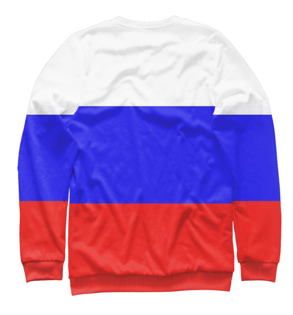 Мужской свитшот с изображением Герб Российской Федерации цвета Белый