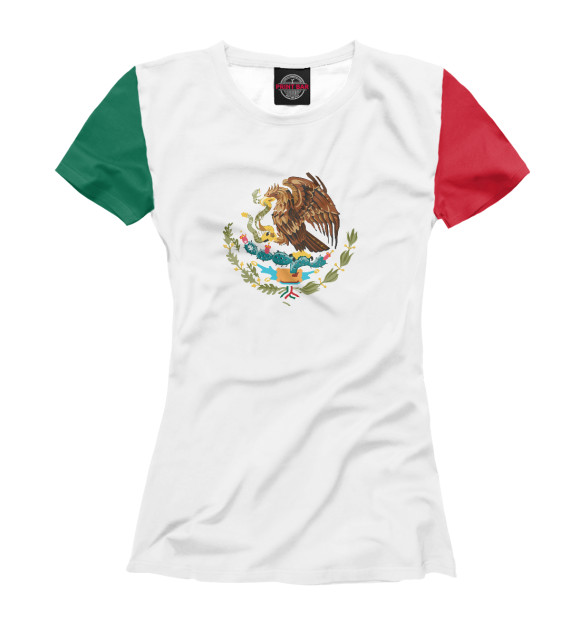Футболка для девочек с изображением Мексика цвета Белый