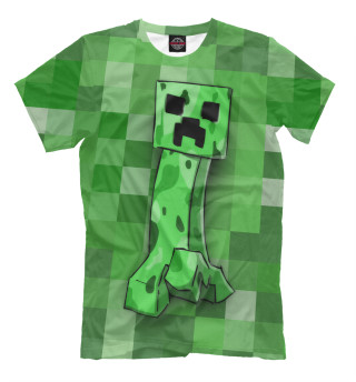 Мужская футболка Minecraft Creeper