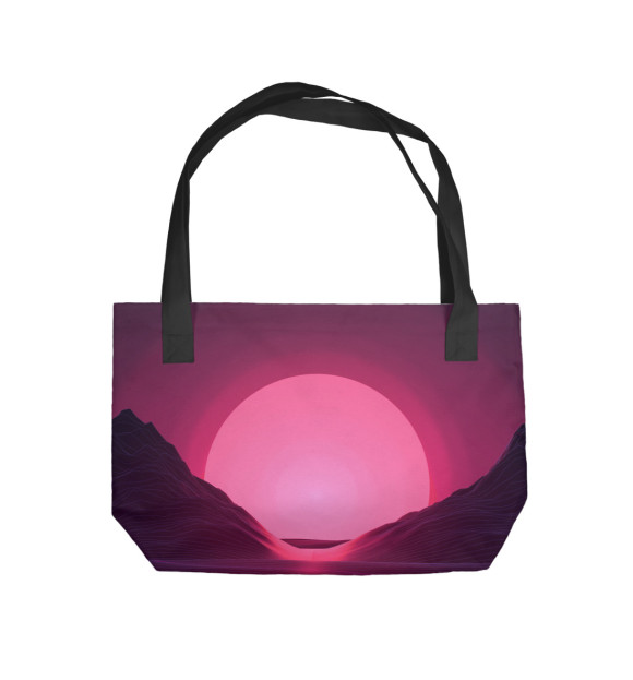 Пляжная сумка с изображением last sunset цвета 
