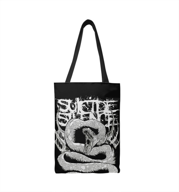 Сумка-шоппер с изображением Suicide Silence цвета 