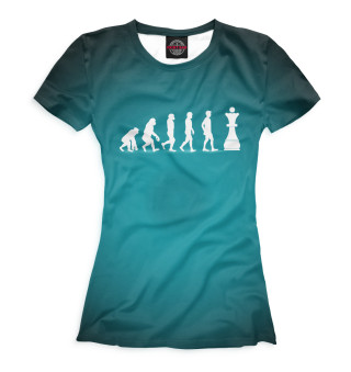 Женская футболка Эволюция