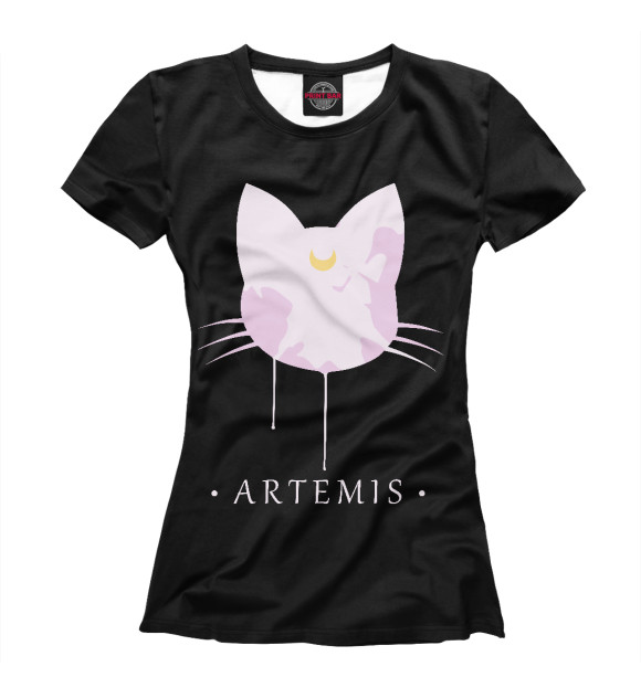 Женская футболка с изображением Artemis цвета Белый
