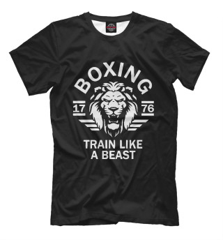 Мужская футболка Бокс - тренируйся как зверь