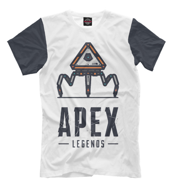 Мужская футболка с изображением Apex legends drone цвета Молочно-белый