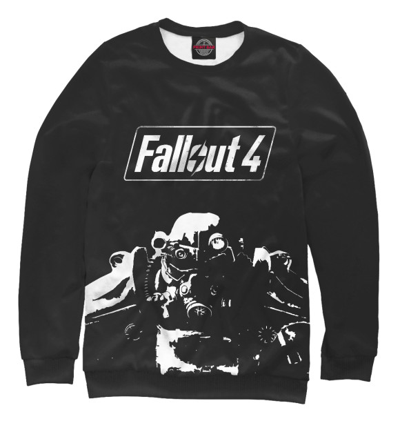 Свитшот для мальчиков с изображением Fallout 4 цвета Белый