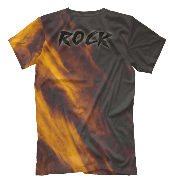 Мужская футболка с изображением Рок гитара/рок музыка цвета Белый
