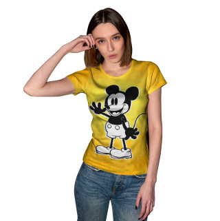 Женская футболка Steamboat Willie Yellow