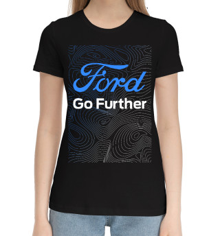 Хлопковая футболка для девочек Форд - Линии