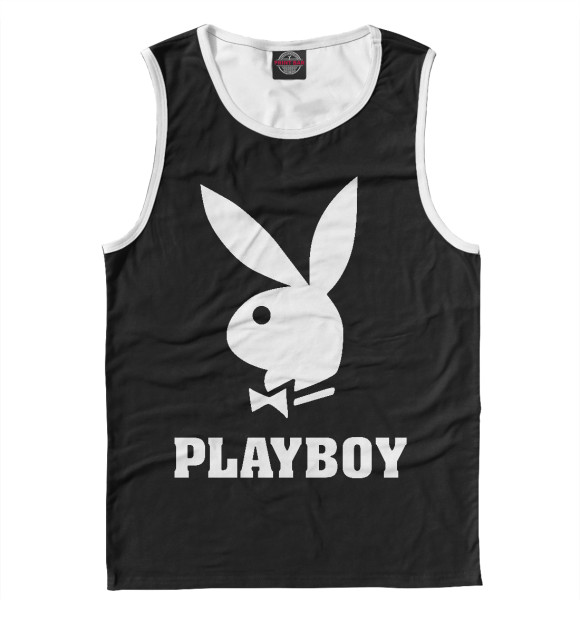 Майка для мальчика с изображением Playboy цвета Белый