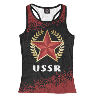Женская майка-борцовка USSR - Звезда - Краска