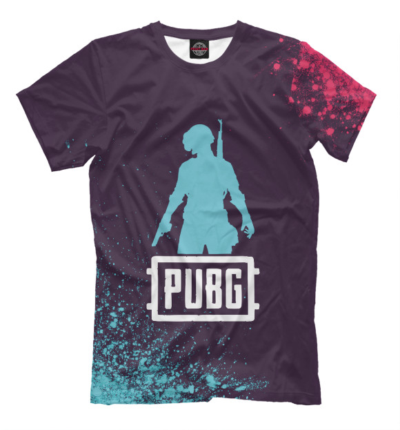 Мужская футболка с изображением PUBG / (Пабг) цвета Белый