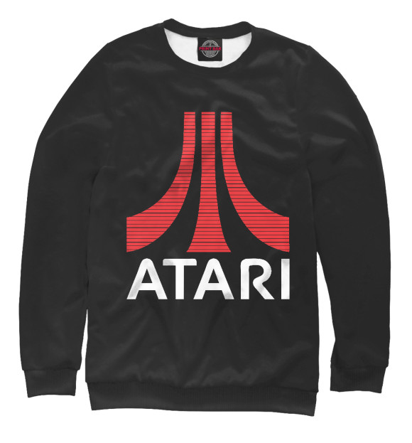 Мужской свитшот с изображением Atari цвета Белый