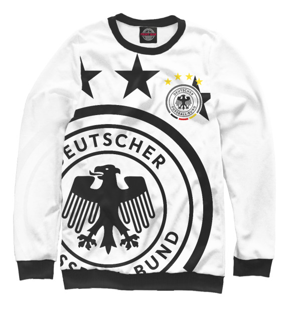 Свитшот для мальчиков с изображением Сборная Германии цвета Белый