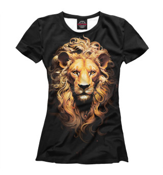 Женская футболка Благородный лев