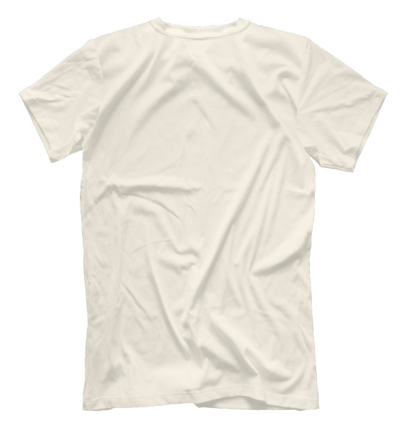 Мужская футболка с изображением Кот Морячок цвета Белый