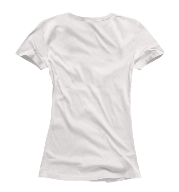 Женская футболка с изображением Омск цвета Белый