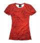Женская футболка Pattern in red