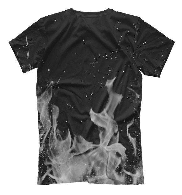 Мужская футболка с изображением AUDI FIRE цвета Белый