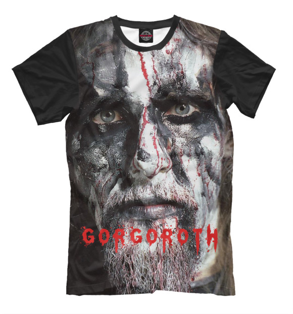 Мужская футболка с изображением Gorgoroth цвета Молочно-белый
