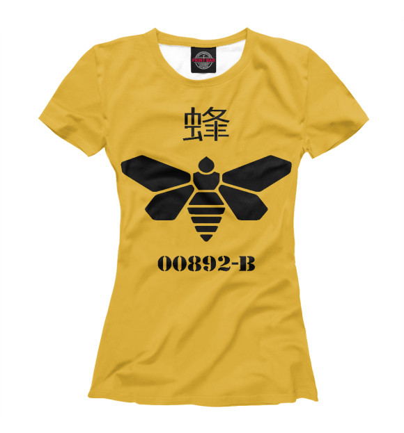 Женская футболка с изображением Golden Moth Chemical цвета Белый