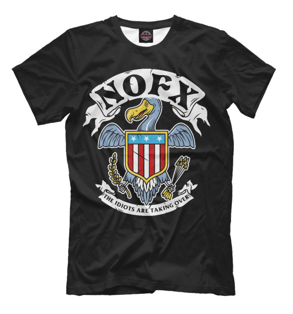 Мужская футболка с изображением NOFX цвета Черный