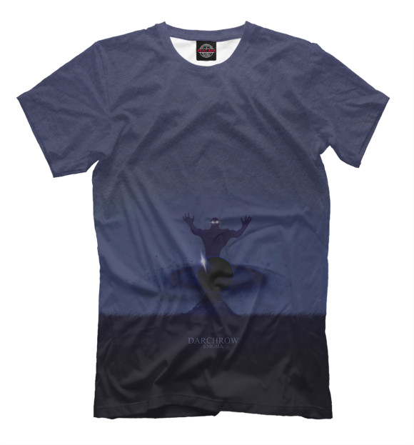 Мужская футболка с изображением Энигма цвета Серый