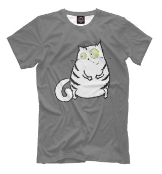 Мужская футболка Милый котейка