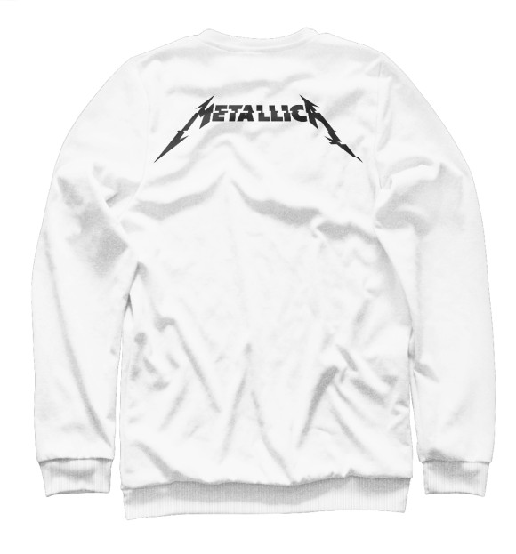 Мужской свитшот с изображением Metallica Hardwired цвета Белый