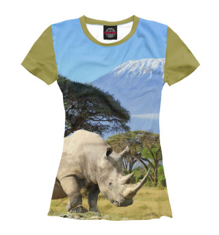Женская футболка Килиманджаро
