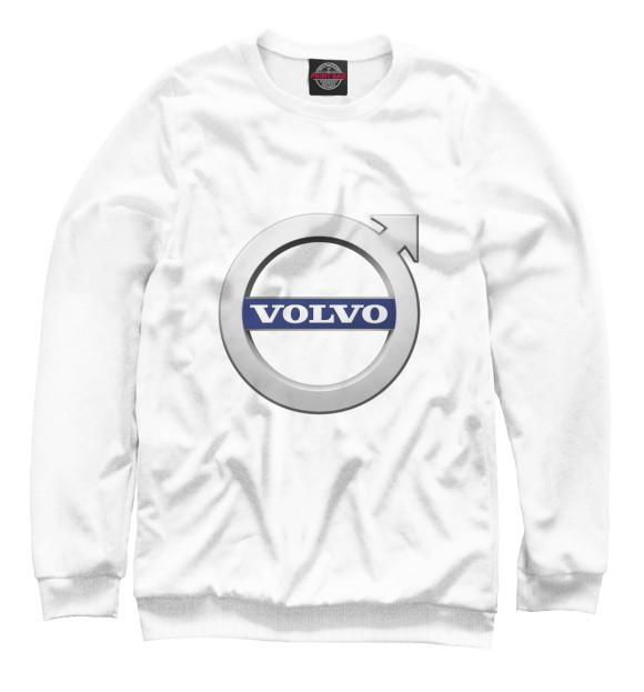 Свитшот для мальчиков с изображением Volvo цвета Белый