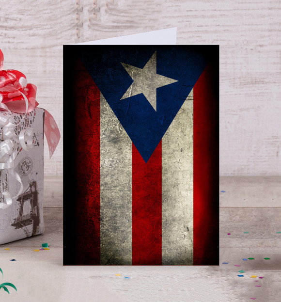 Открытка с изображением Пуэрто-Рико цвета Белый