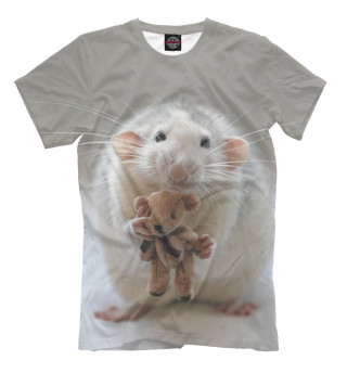 Мужская футболка Крыса