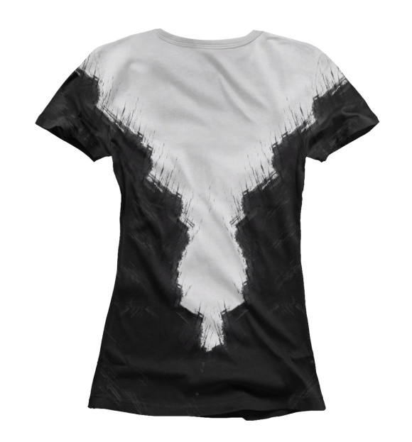 Женская футболка с изображением Rorschach Cats цвета Белый