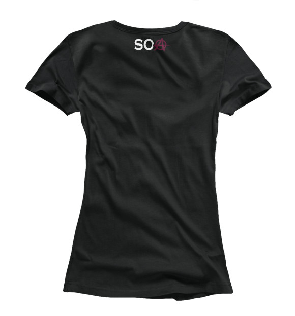 Женская футболка с изображением SOA цвета Белый